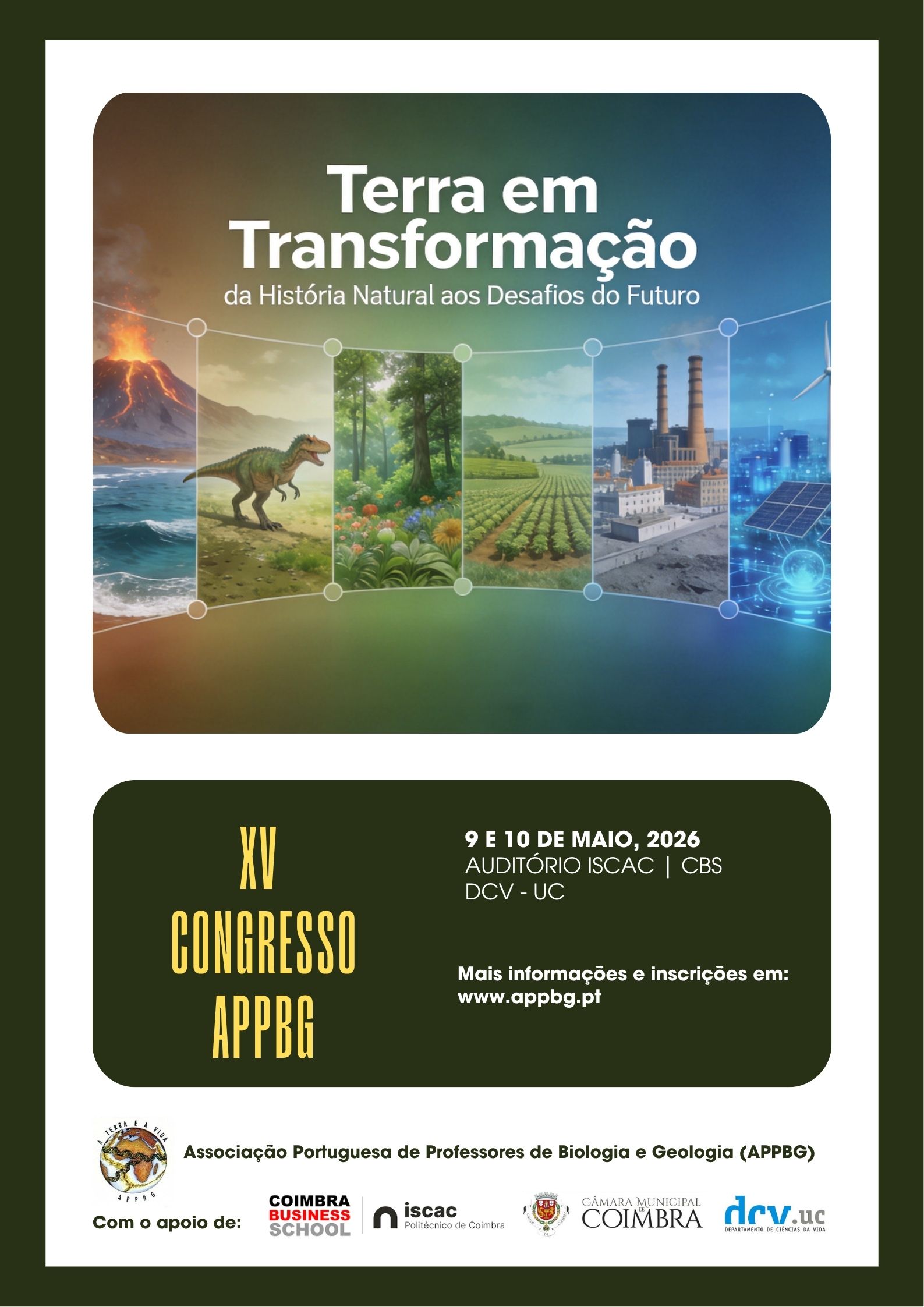 XV Congresso APPBG - Terra em Transformação: da História Natural aos Desafios do Futuro